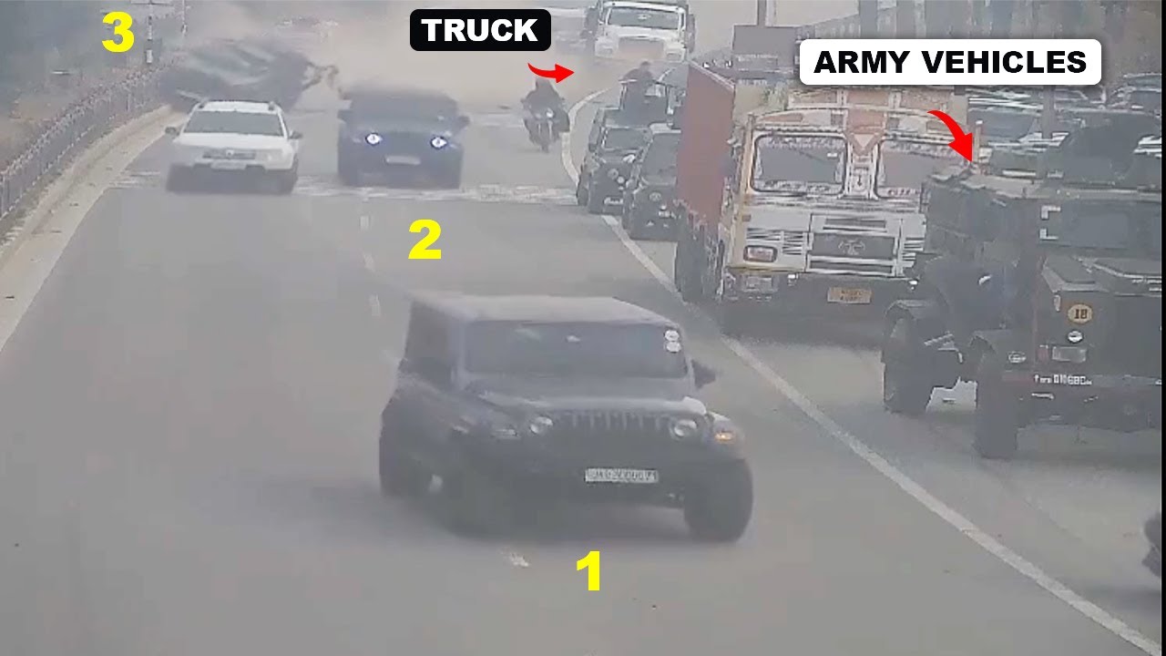 11th Class Students Crshed Thar while Racing at High Speed 😱 See the Result