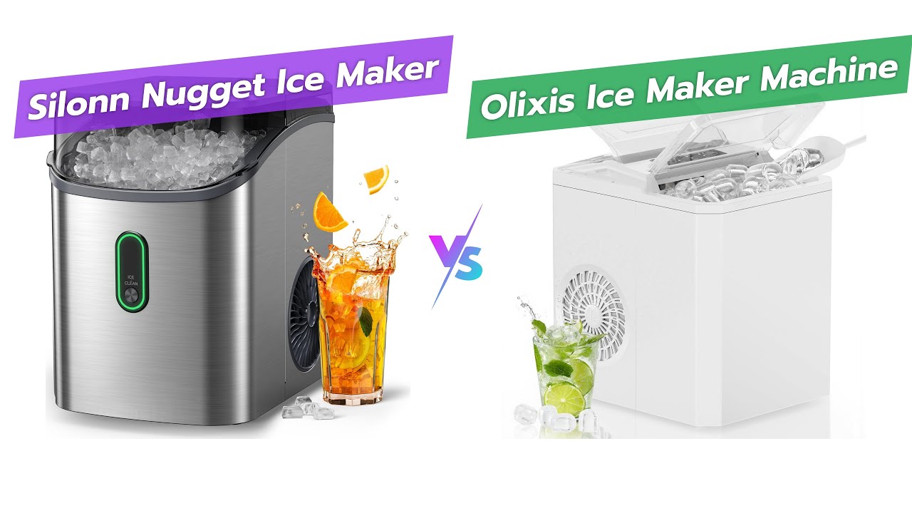 Сравнение настольного льдогенератора Silonn Nugget и льдогенератора OLIXIS 🧊🆚