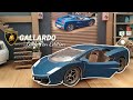 Kartondan araba yapm  how to make car from cardboard  lamborghini gallardo  maket diecast