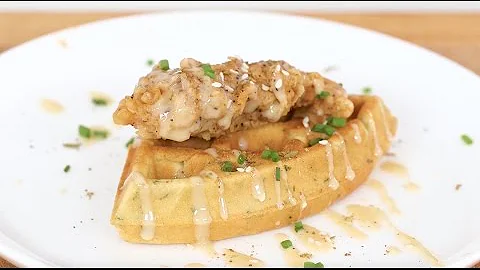 Za'atar Chicken And Falafel Waffles | JOY of KOSHER