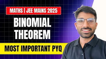 🔴 LIVE: JEE Mains 2025 PYQs on Binomial Theorem 🚀#jeemains2025 #pyq #jee #jeemains #iitjee