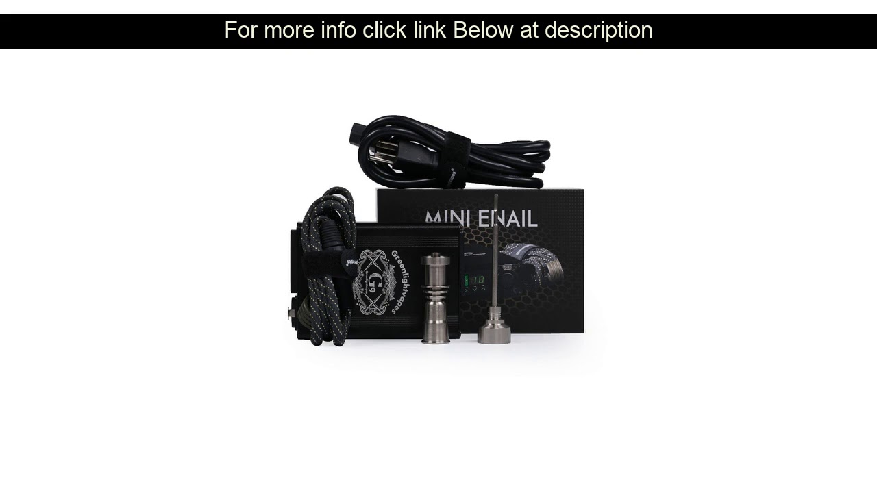 Best Promo 14% [OFF] Greenlight Vapes G9 New Mini Enail Box Coil Heater Electric nail Dnail DIY Dab