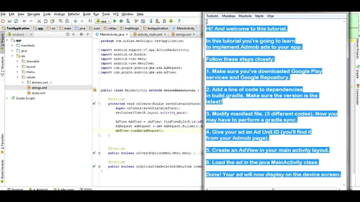 Tutorial - Adding AdMob Ads to Your Android App to Make Money
