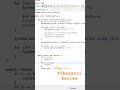 How to Print Fibonacci Series Using For Loop | Java Interview Question #java  #technology