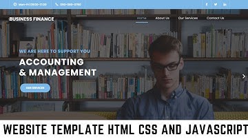 How to make a Financial Business website by html css and javascript   Source code