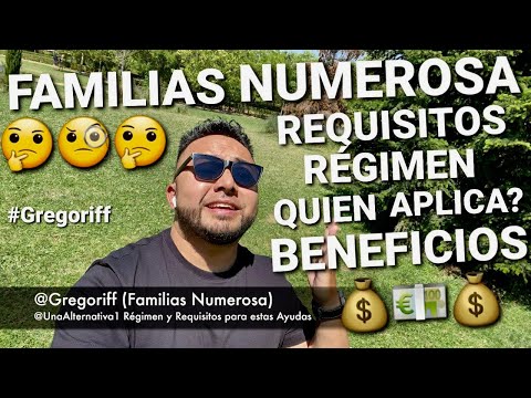 Video: Qué Beneficios Se Requieren Para Una Familia Numerosa