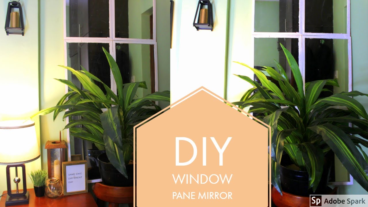 DIY WINDOW PANE MIRROR | MIRROR DECOR ON A BUDGET | UGANDAN YOUTUBER