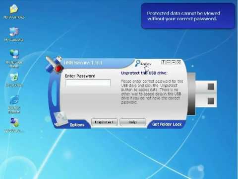 How to use Protect and Unprotect feature in USB Secure - YouTube
