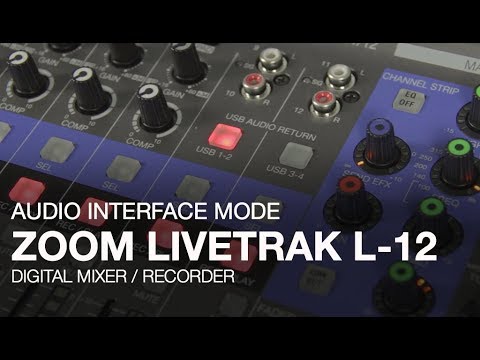 Zoom LiveTrak L-12: Audio Interface Mode