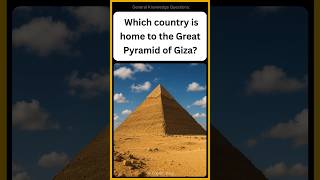 Which country is home to the Great pyramid of Giza? | Trivia video | Trivia questions | USA Shorts |