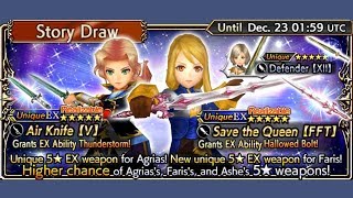 DFFOO - Agrias & Faris EX Banner Draw Pulls