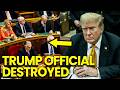 Trump SHOCKED As His Top Official Gets DESTROYED BY CONGRESS