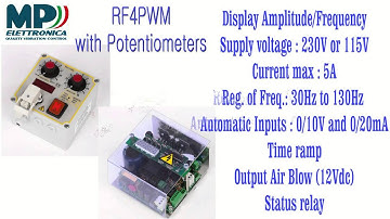 Series RF4PWM : Amplitude/frequency controller 5A for vibratory feeders