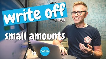 Create adjustments to write off small differences in Xero