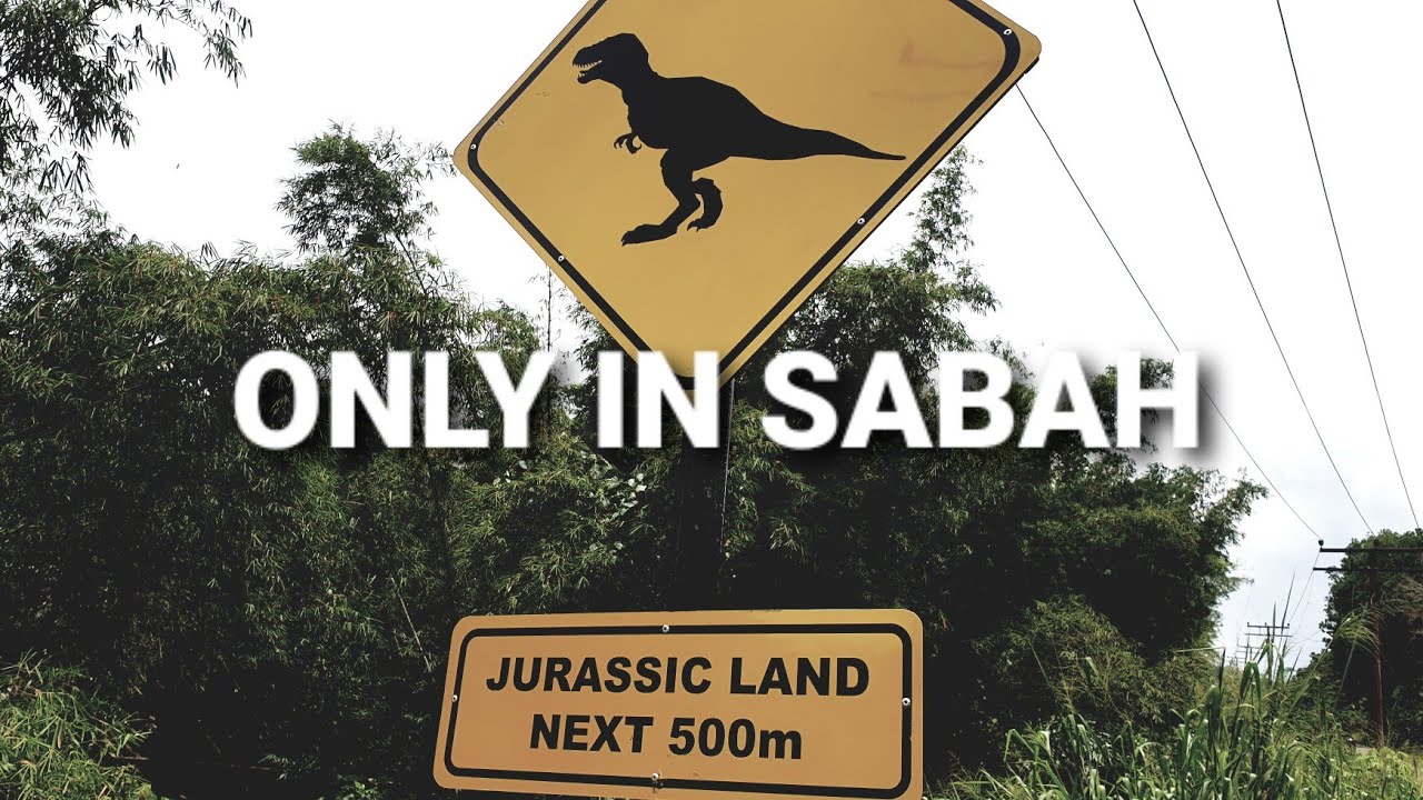 🦕 I DISCOVERED DINOSAUR ROAD SIGN !▪︎JURASSIC LAND KIULU BORNEO ! ■ 沙巴有恐龙园,真的! JURASSIC Park SABAH