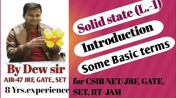 Solid state for CSIR NET, GATE, IIT JAM.