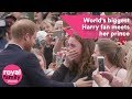 Worlds biggest prince harry fan sobs as she meets prince harry