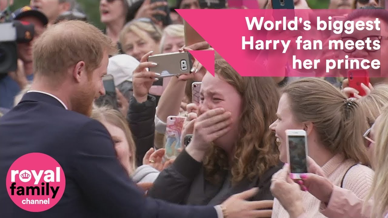 World's biggest Prince Harry fan sobs as she meets Prince Harry