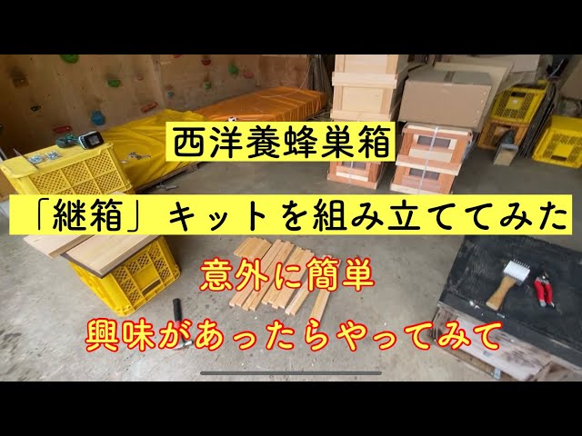セイヨウミツバチ】西洋蜜蜂巣箱「継箱」のキットを組み立ててみたよ