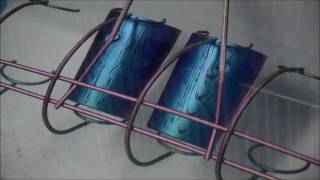 純チタン製タンブラー_変色工程