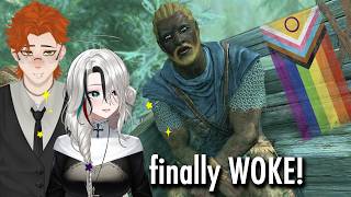 You're finally woke? Skyrim but it's a modern game. / Vtubers reaction