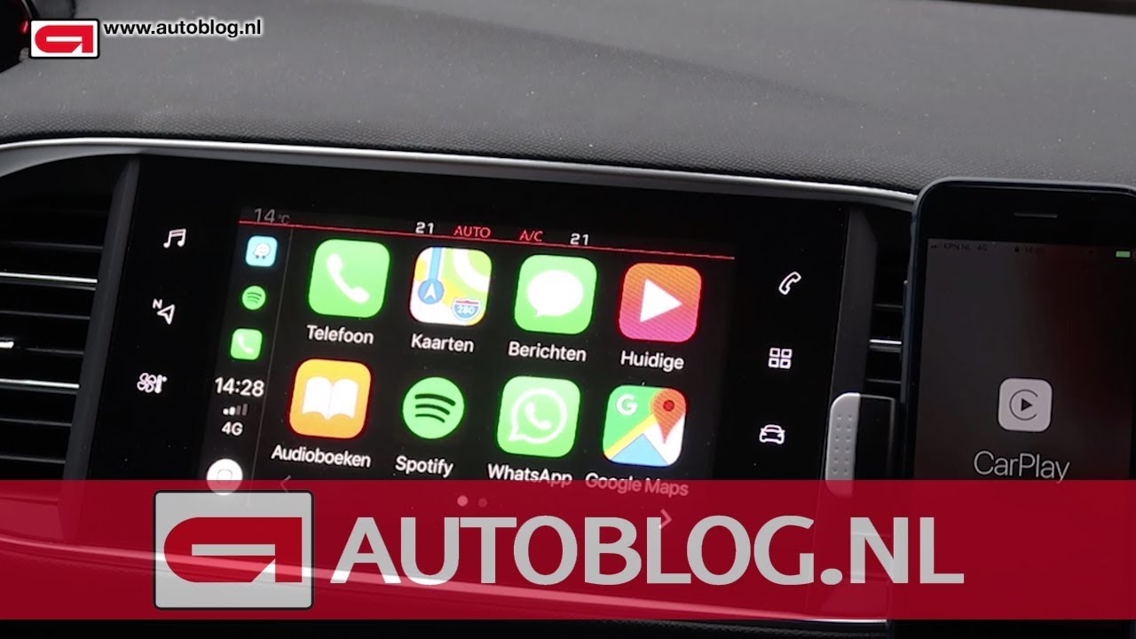 Dit is Apple CarPlay met iOS 12 [Peugeot 308 GTi] YouTube