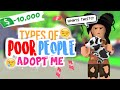 Types of POOR PLAYERS In Adopt Me!!! *Scammer*| SunsetSafari