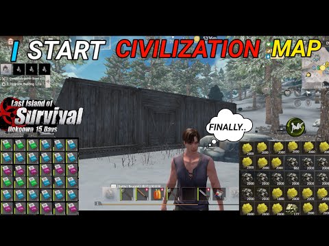 LAST ISLAND OF SURVIVAL LITE GAMEPLAY VIDEOS | I STARTE CIVILIZATION MAP | IN LAST DAY RULE SURVIVAL