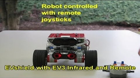 EVShield Robot with EV3 Infrared Sensor and LEGO IR Remote
