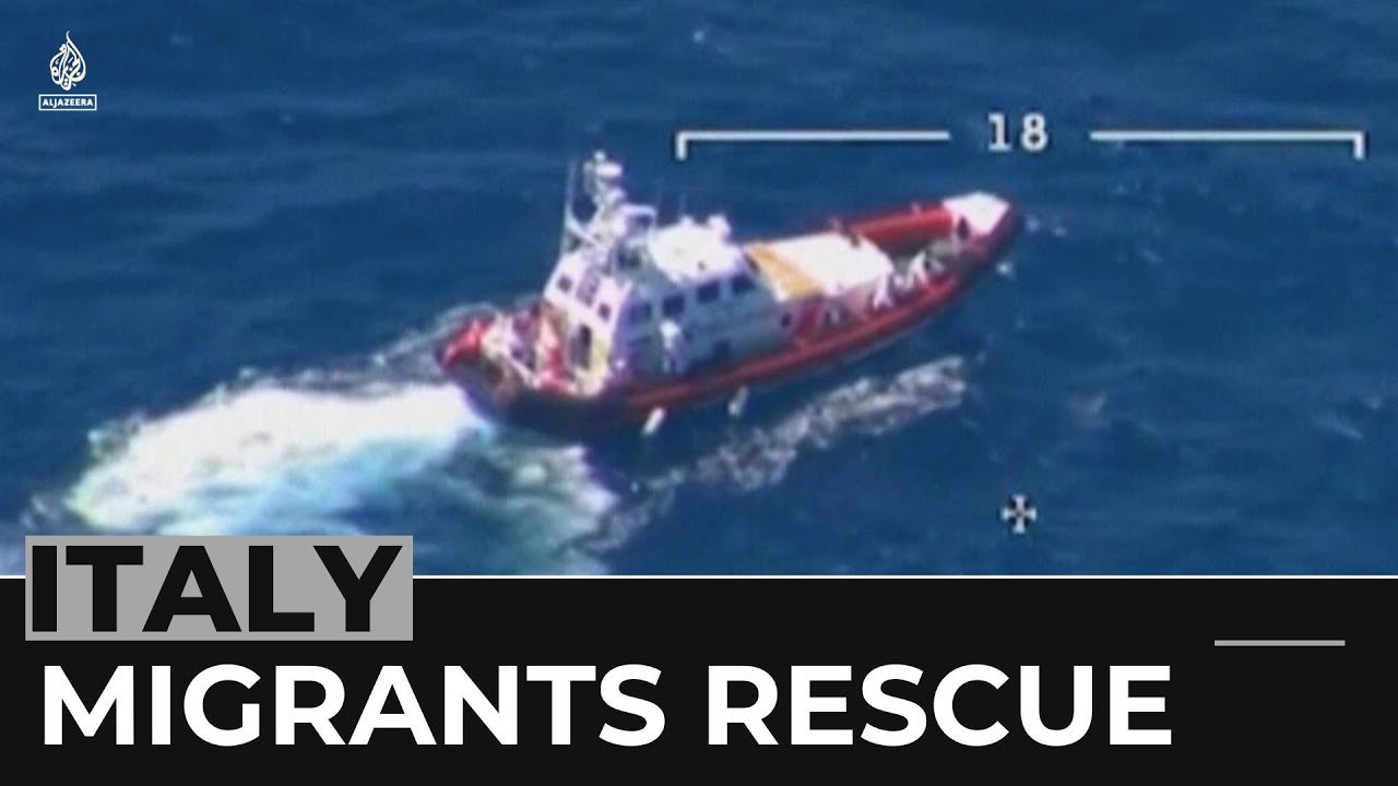يسارع خفر السواحل الإيطالي لإنقاذ 1200 شخص تائهين في البحر الأبيض المتوسط