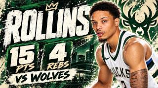 Ryan Rollins 15 pts 4 rebs vs Wolves 2026 Preseason