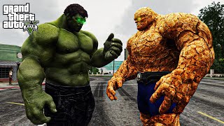 GTA 5 - The Hulk VS The Thing | Clash of The Giants!