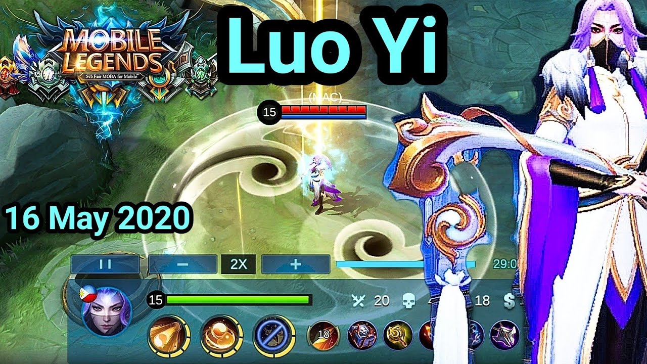 Luo Yi new hero release on 16 May 2020 as a mage hero in mobile legends