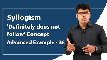 Definitely Does Not Follow Concept of Syllogism | Syllogism | Advanced Example - 38 | TalentSprint