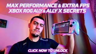 How To Get The Max Performance On The XBOX ROG ALLY/ALLY X (FREE AND EASY)