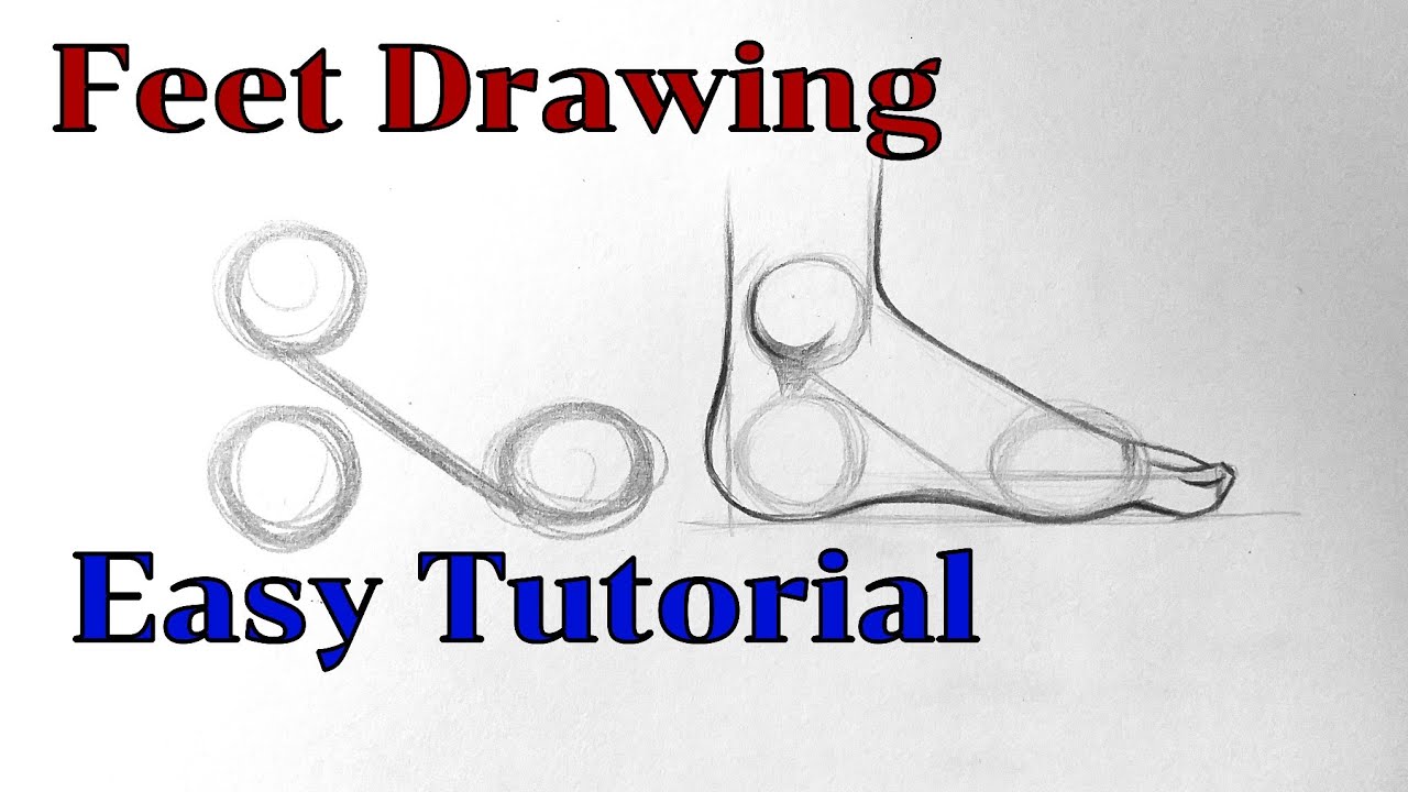 How To Draw A Feet Drawing Easy Basic Drawing Tutorial For Beginners