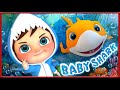 Baby Shark + Dance With 5 Little Sharks (2 hours) Song Remix | Banana Cartoon 3D Nursery Rhymes [HD]