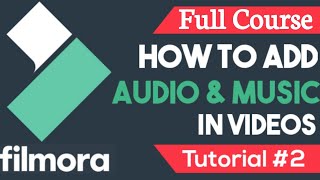 How to Add Audio/Music to Wondershare Filmora - Wondershare Tutorial 2 screenshot 4