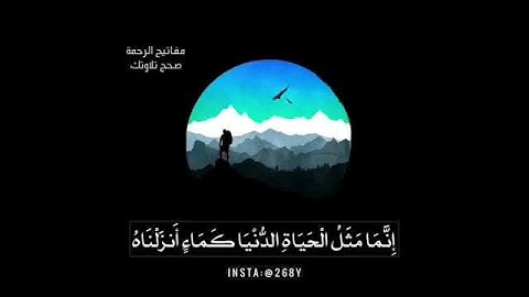 القراءة الصحيحة للآية 24 سورة يونس