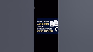 How to Upload/Deploy .JAR & .POM Files to GitHub Packages | #github #shorts #githubtutorial #DevOps