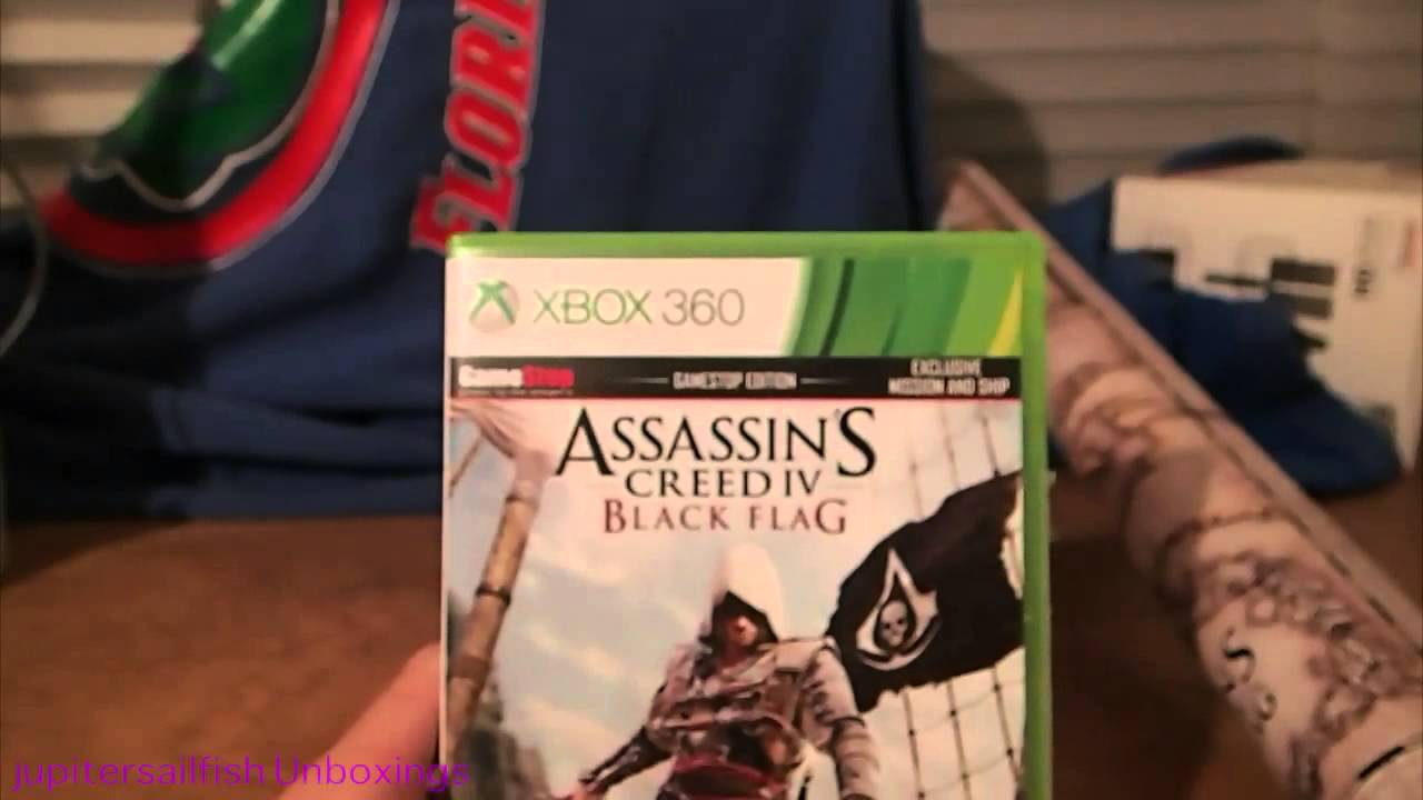 Unboxing Assassin's Creed IV Black Flag Xbox 360 YouTube