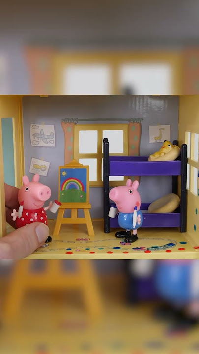 Peppa Pig Toy Learning Video for Kids - Peppa Pig Gets a New Pool