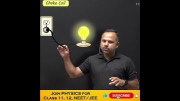 Choke Coil in AC circuit | Alternating Current |  | 12 Physics #physics #umeshrajoria  #shorts