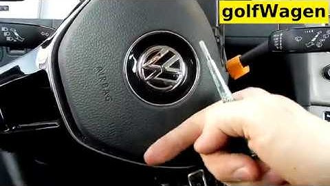 VW Golf 7 steering wheel removal / VW Golf 7 airbag removal