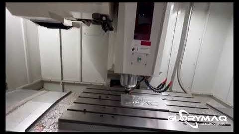 Glorymaq testing metal processing in the vertical machining center of the exhibition site in Brazil