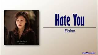 Elaine - Hate You (Red Swan OST Part 4) [Rom|Eng Lyric]