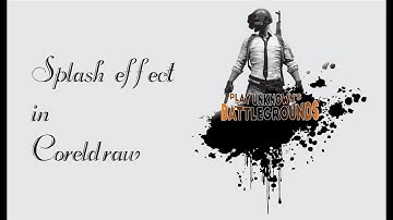 Best Vector Splash Effect in Coreldraw - Techniques  Tips  Tricks by Graphics Designs