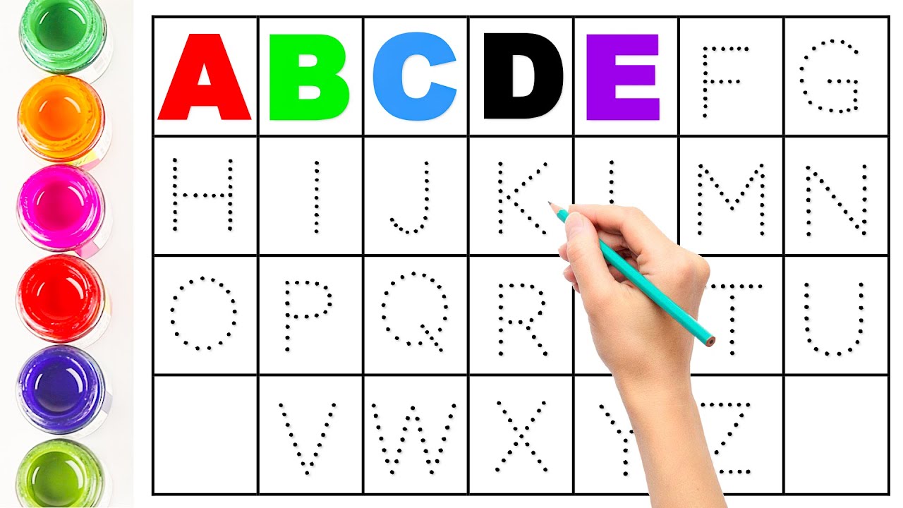 Write Abcde abcd, A for Apple B for Ball, Alphabets, Learn to Write Alphabet, abc ...