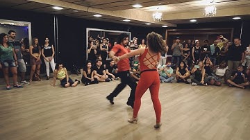 Ariel Parachin & Letícia Castro demo - Beach Festival ZoukLambada Bcn