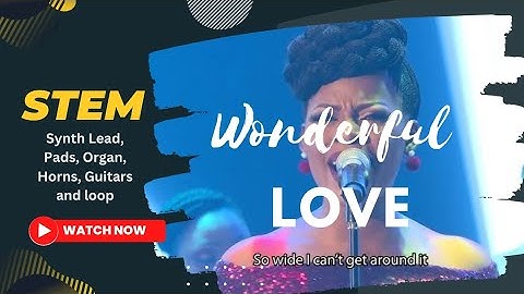 Wonderful Love By CCIOMA || Backing track || STEM